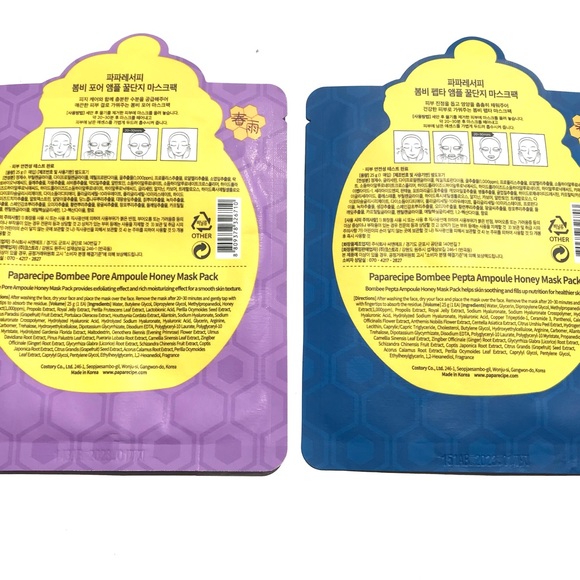5 for 25⚡️Papa Recipe Bombee Sheet Face Mask Duo Korean honey hydrate Pepta+Pore - Picture 3 of 5